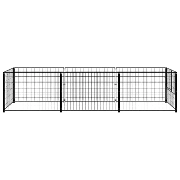 kojec-dla-psa-czarny-3-m-stalowy-szerokosc-100-cm