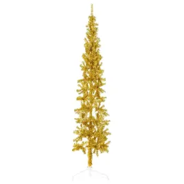 sztuczna-choinka-polowka-zlota-pvc-210-cm-x-55-cm