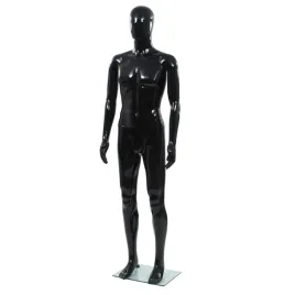 manekin-meski-ze-szklana-podstawa-czarny-blyszczacy-185-cm