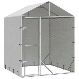 kojec-dla-psa-z-dachem-srebrny-2x2x25-m-stal-galwanizowana