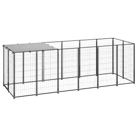 kojec-dla-psow-330x110x110-cm-czarno-srebrnoszary