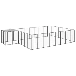 kojec-dla-psow-550x330x110-cm-czarno-srebrnoszary