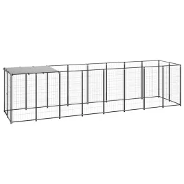 kojec-dla-psow-440x110x110cm-czarny-srebrnoszary