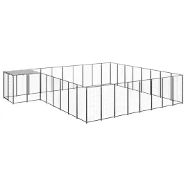 kojec-dla-psow-550x440x110-cm-czarno-srebrnoszary