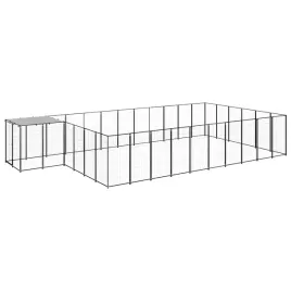 kojec-dla-psow-660x330x110-cm-czarno-srebrnoszary