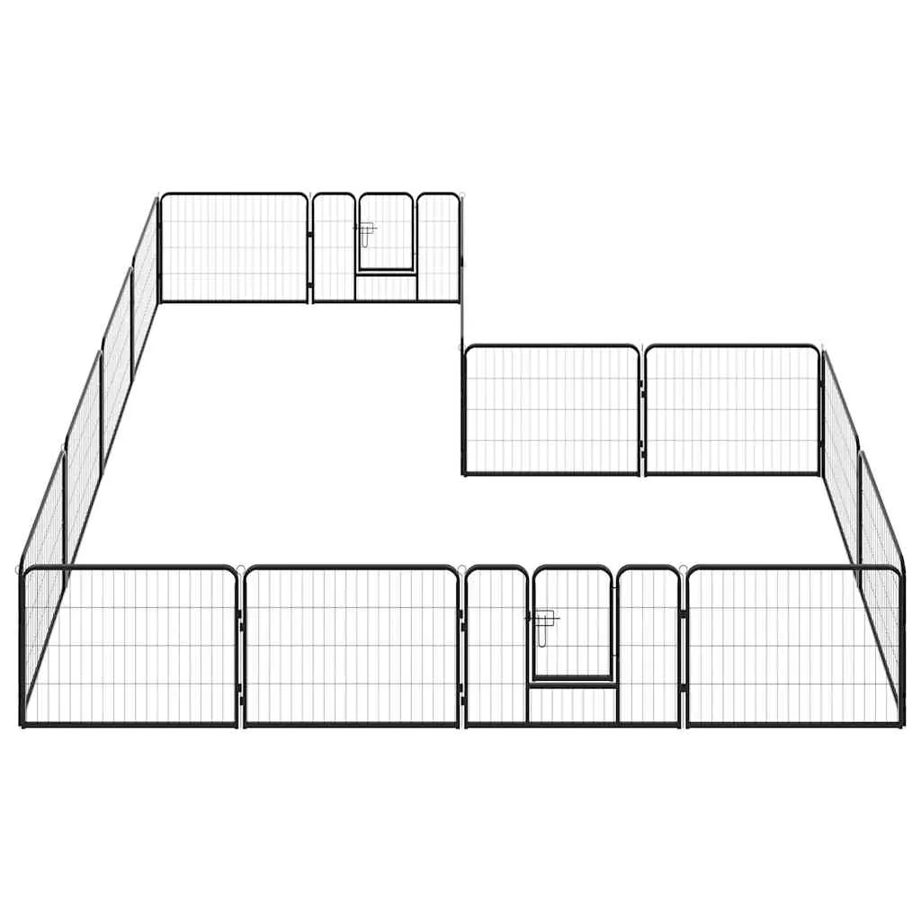 kojec-dla-psow-80x60-czarny-stan-nowy