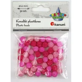 koraliki-plastikowe-10mm-rozowe-50szt