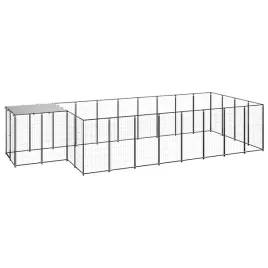 uniwersalny-kojec-dla-psow-550x220x110-cm-czarno-srebrnoszary