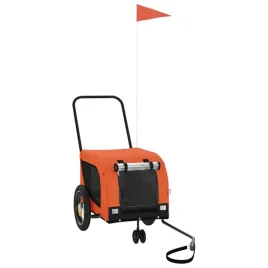 przyczepka-rowerowa-dla-zwierzat-124x53x53-cm-pomaranczowo-czarna
