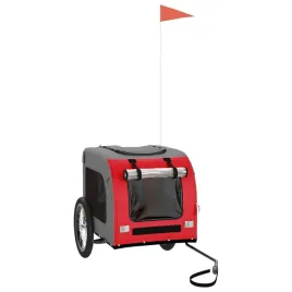 przyczepka-rowerowa-dla-zwierzat-125x64x66-czerwona-szara