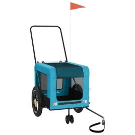 przyczepka-rowerowa-dla-zwierzat-135x685x735cm-niebiesko-czarna