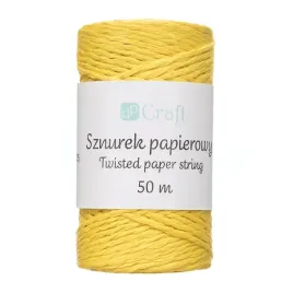 sznurek-papierowy-skrecany-50m-zolty