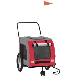 przyczepka-rowerowa-dla-zwierzat-68x134x73-cm-czerwono-szara