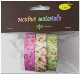 tasmy-materialowe-kwiaty-3szt