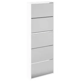 szafka-na-buty-5-poziomow-biala-wysoki-polysk-63x17x1695-cm