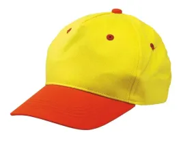 dziecieca-czapka-baseballowa-calimero-zolty-pomaranczowy