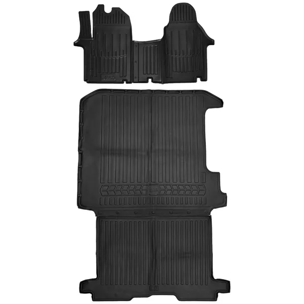 Gumowy zestaw mata i dywaniki Opel Vivaro A (2001-2014) CARGO, krótka baz=>