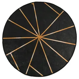 dywan-z-mozliwoscia-prania-czarno-zloty-o120-cm