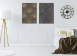 geometryczne-wzory-80x50cm-dyptyk-stan-nowy