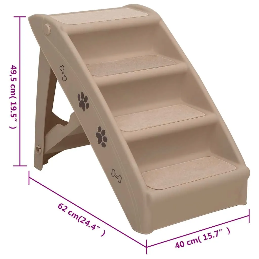 schodki-dla-psa-62x40x495-cm-brazowe-stan-nowy