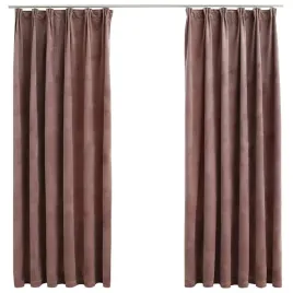 zaslony-z-haczykami-2-szt-aksamitne-brudny-roz-140x175-cm