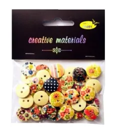 guziki-drewniane-kremowe-nadruk-kwiaty-15mm-15g