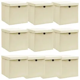 pudla-z-pokrywami-10-szt-kremowe-32x32x32-cm-tkanina