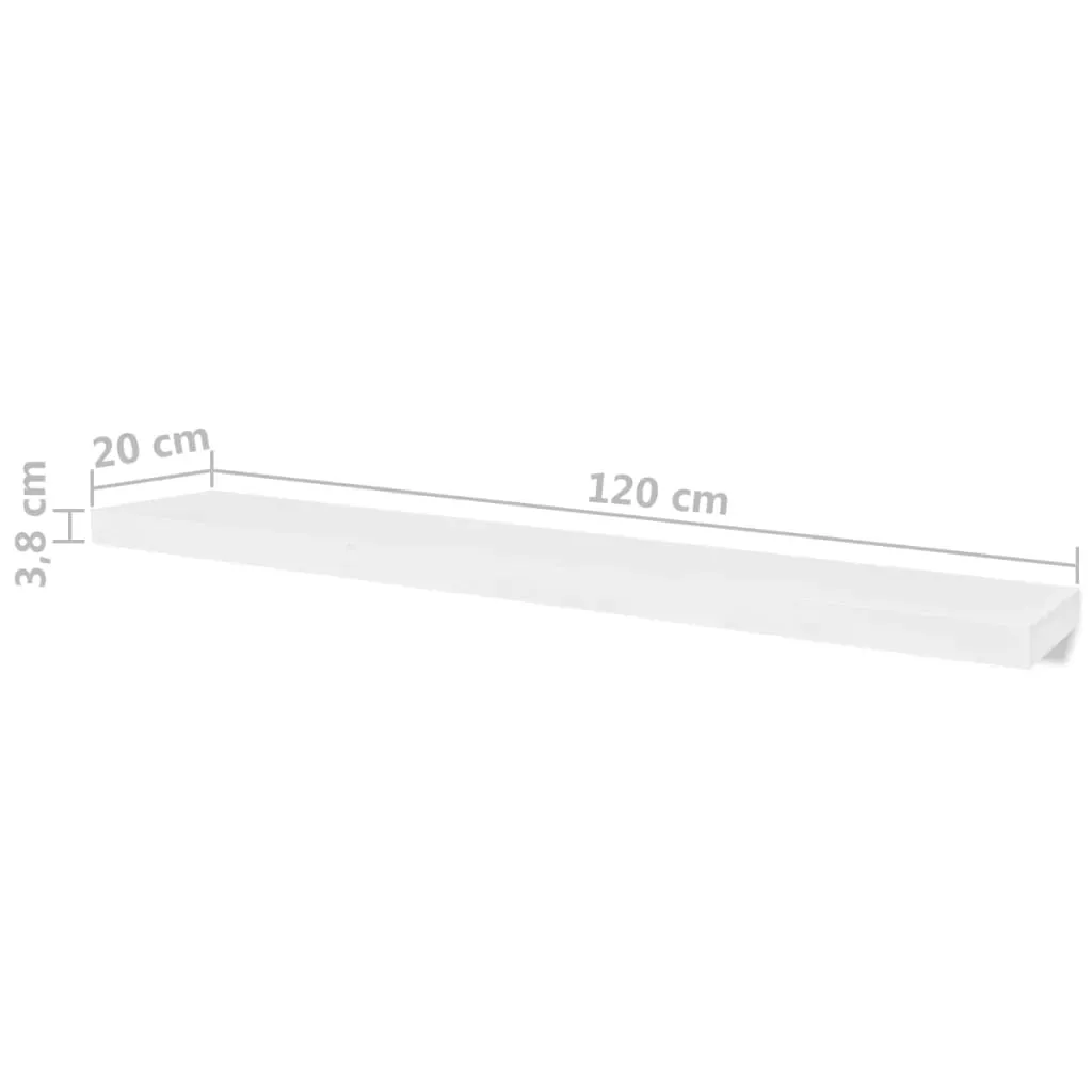 polki-scienne-4-szt-biale-120-cm