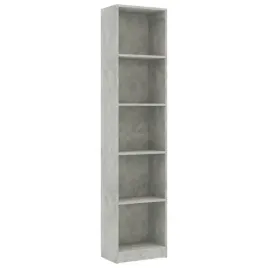 5-poziomowy-regal-na-ksiazki-betonowy-szary-40-x-24-x-175-cm