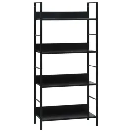 regal-z-4-polkami-czarny-60x276x1245-cm-plyta-wiorowa