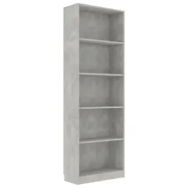 5-poziomowy-regal-na-ksiazki-betonowy-szary-60x24x175-cm
