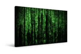 obraz-na-plotnie-canvas-matrix-zielony-kod-futurystyczny-styl-50x70