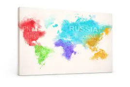 obraz-na-plotnie-canvas-kolorowa-mapa-swiata-nowoczesny-styl-50x70