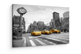obraz-na-plotnie-canvas-nyc-zolte-taksowki-czarnobialy-styl-31x38
