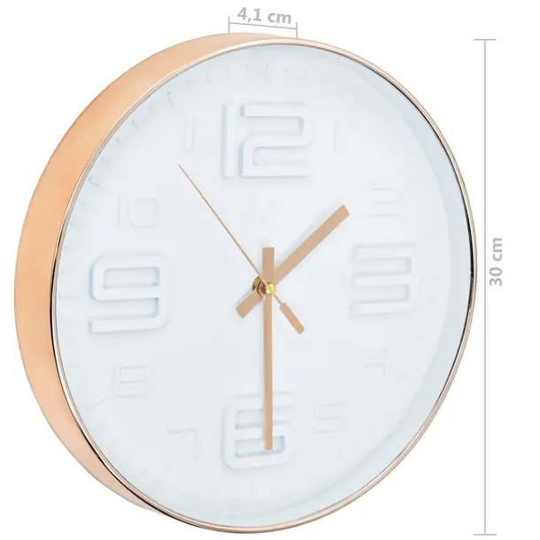 zegar-scienny-w-kolorze-miedzi-30-cm-stan-nowy
