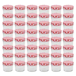 szklane-sloiki-na-dzem-bialo-czerwone-pokrywki-48-szt-110-ml