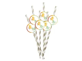 slomki-urodzinowe-zloty-jednorozec-6-szt