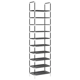stojak-na-buty-10-poziomowy-czarny-44x28x180-cm