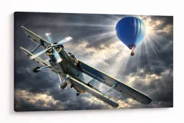 obraz-na-plotnie-canvas-samolot-balon-krajobraz-lotniczy-dekoracja-80x100