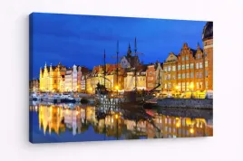 obraz-na-plotnie-canvas-gdansk-noca-nad-motlawa-krajobraz-miasta-70x80