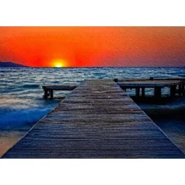 obraz-na-plotnie-canvas-morze-molo-zachod-slonca-krajobraz-70x100