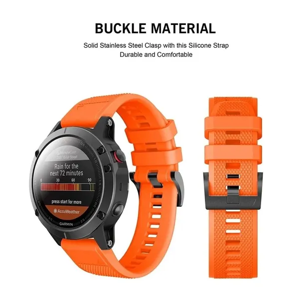 pasek-smooth-do-garmin-fenix-5-6-6-pro-orange-kolor-pomaranczowy