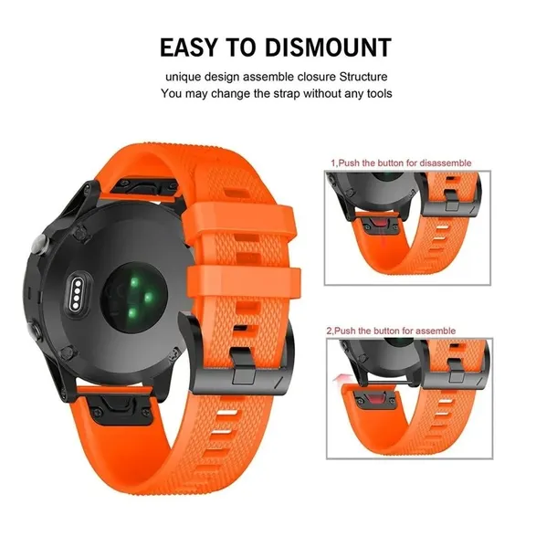 pasek-smooth-do-garmin-fenix-5-6-6-pro-orange-kolor-pomaranczowy