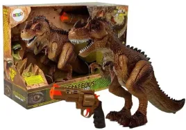 ruchomy-dinozaur-tyranozaur-z-pistoletem-na-pare-dzwiek-swiatla-zolty