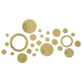 lustro-dekoracyjne-rings-zlote-okregi-kola-naklejane