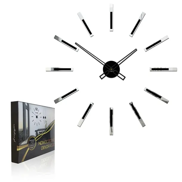 zegar-scienny-mirror-line-silver