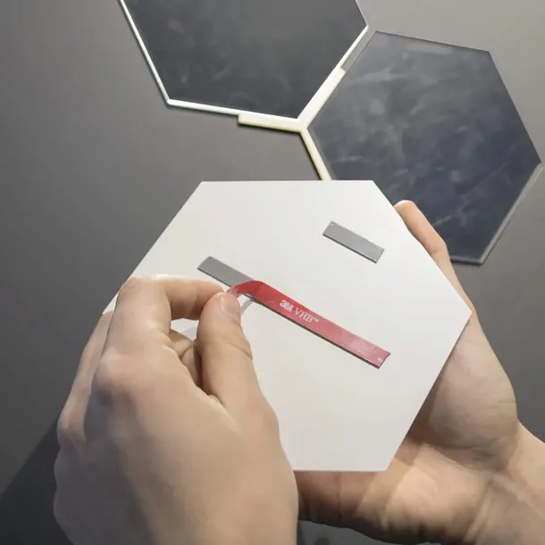 lustro-dekoracyjne-hexagon-czarne