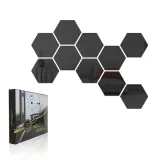 lustro-dekoracyjne-hexagon-czarne