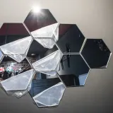 lustro-dekoracyjne-hexagon-czarne