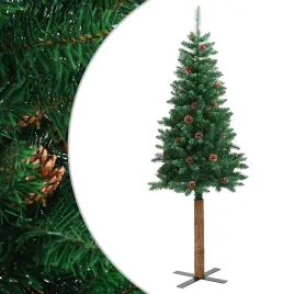 smukla-choinka-z-drewnem-i-szyszkami-zielona-180-cm-pvc